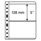 Insert sheets - Vario (2C), 2 compartment(s): 193 x 128 mm - Transparent 4 Rings - dim: 216 x 280 mm ■ per 5 pcs.