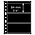 Feuilles de pochettes - Vario Plus (3C), 3 compartiment(s): 193 x 85 mm - Noir 4 Anneaux - dim: 216 x 280 mm ■ par 5 pcs.