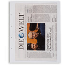 Insert sheets - Kanzlei (1C), 1 compartment(s): 330 x 420 mm - Transparent 4 Rings - dim: 360 x 430 mm ■ per 5 pcs.