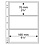 Feuilles de pochettes - Numis (3C), 3 compartiment(s): feuilles - Transparent4 Anneaux