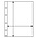 Insert sheets - Folio (1C), 1 compartment(s): 260 x 360 mm - Transparent 4 Rings - dim: 290  x 365 mm ■ per 5 pcs.
