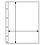 Insteekbladen - Folio (1C), 1 vaks indeling: bladen - Transparent 4 Rings