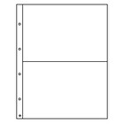 Insert sheets - Folio (2C), 1 compartment(s): 260 x 176 mm - Transparent 4 Rings - dim: 290  x 365 mm ■ per 5 pcs.