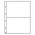 Feuilles de pochettes - Folio (2C), 1 compartiment(s): 260 x 176 mm - Transparent 4 Anneaux - dim: 290  x 365 mm ■ par 5 pcs.
