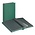 Insteekalbum A4, 60 bladzijden (Zwart ) - 9 stroken - Groen - serie Diamant, Linnen structuur met sierstiknaden - afm: 230 x 305 x 50 ■ per st.