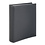 Insteekalbum A4, 60 bladzijden (Zwart ) - 9 stroken - Zwart - serie Diamant, Linnen structuur met sierstiknaden - afm: 230 x 305 x 50 ■ per st.