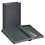 Insteekalbum A4, 60 bladzijden (Zwart ) - 9 stroken - Zwart - serie Diamant, Linnen structuur met sierstiknaden - afm: 230 x 305 x 50 ■ per st.