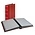 Insteekalbum A4, 64 bladzijden (Zwart ) - 9 stroken - Rood - serie Elegant, Kunstleder - afm: 230 x 305 x 55 ■ per st.