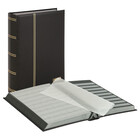 Insteekalbum A4, 64 bladzijden (Zwart ) - 9 stroken - Blauw - serie Elegant, Kunstleder - afm: 230 x 305 x 55 ■ per st.