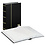 Classeur A4, 64 pages (Blanc) - 10 bandes - Noir - série Standard, Simili-cuir - dim: 230 x 305 x 55 ■ par pc.
