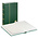 Classeur A4, 64 pages (Blanc) - 10 bandes - Vert - série Standard, Simili-cuir - dim: 230 x 305 x 55 ■ par pc.