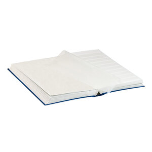 Insteekalbum A4, 64 bladzijden (Wit ) - 10 stroken - Blauw - serie Standard, Kunstleder - afm: 230 x 305 x 55 ■ per st.