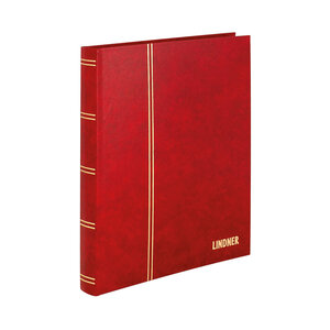 Insteekalbum A4, 32 bladzijden (Wit ) - 10 stroken - Rood - serie Standard, Kunstleder - afm: 230 x 305 x 30 ■ per st.