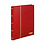 Insteekalbum A4, 32 bladzijden (Wit ) - 10 stroken - Rood - serie Standard, Kunstleder - afm: 230 x 305 x 30 ■ per st.