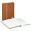 Insteekalbum A4, 32 bladzijden (Wit ) - 10 stroken - Lichtbruin - serie Standard, Kunstleder - afm: 230 x 305 x 30 ■ per st.