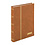 Insteekalbum A5, 32 bladzijden (Wit ) - 6 stroken - Lichtbruin - serie Standard, Kunstleder - afm: 165 x 220 x 30 ■ per st.