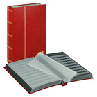 Stockalbum A4, 64 pages (Black) - 9 strips - Red - series Standard, laminated cardboard - dim: 230 x 305 x 55 ■ per pc.