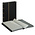 Classeur A4, 48 pages (Noir) - 9 bandes - Noir - série Standard, Simili-cuir - dim: 230 x 305 x 40 ■ par pc.