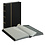Insteekalbum A4, 48 bladzijden (Zwart ) - 9 stroken - Zwart - serie Standard, Kunstleder - afm: 230 x 305 x 40 ■ per st.
