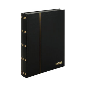 Insteekalbum A4, 48 bladzijden (Zwart ) - 9 stroken - Zwart - serie Standard, Kunstleder - afm: 230 x 305 x 40 ■ per st.