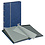 Insteekalbum A4, 32 bladzijden (Zwart ) - 9 stroken - Blauw - serie Standard, Kunstleder - afm: 230 x 305 x 30 ■ per st.