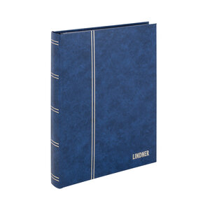 Insteekalbum A4, 32 bladzijden (Zwart ) - 9 stroken - Blauw - serie Standard, Kunstleder - afm: 230 x 305 x 30 ■ per st.