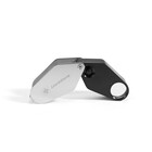 Precision magnifier, Foldable, Magnification factor: 10x, Lens diameter Ø 18 mm, with LED (1x) ■ per: pc.