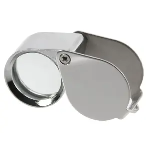 Precisie loupe, Inklapbaar, Vergrotings factor: 10x, Lens diameter Ø 21 mm