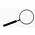 Handle magnifier, Classic model, Magnification factor: 4x, Lens diameter Ø 50 mm - Dim: 145 x 54 x 12 mm ■ per: pc.