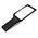 Handle magnifier, Magnification factor: 3x, Lens size105 x 62 mm, with LED (10x) - Dim: 230 x 82 x 20 mm ■ per: pc.