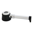 Loupe à poser, avec échelles de mesure, Facteur d'agrandissement: 10x, Diamètre de la lentille Ø 30 mm, avec LED ■ par:  pc.