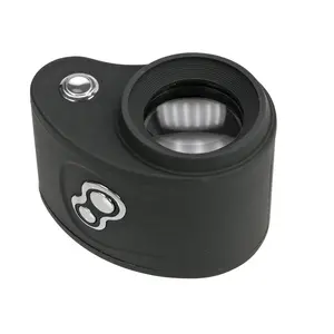 Standlupe, Vergrößerungsfaktor: 10x, Linse Durchmesser Ø 28 mm, mit LED  - Abm: 70 x 47 x 50 mm