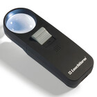 Pocket magnifier, Magnification factor:  7x, Lens diameter Ø 35 mm, with LED - Dim: 120 x 42 x 26 mm ■ per: pc.