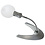 Standing magnifier, with flexible arm, Magnification factor: 2x / 6x, Lens diameter Ø 90 mm, with LED