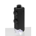 Microscope avec zoom, Facteur d'agrandissement: 60x - 100x, avec LED - Dim: 20 x 50 x 90 mm ■ par:  pc.