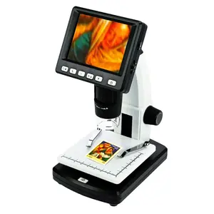 Digital Microscope, 3,5 inch, Magnification factor: 10x - 500x, with LED (8x) - Dim: 130 x 140 x 230 mm