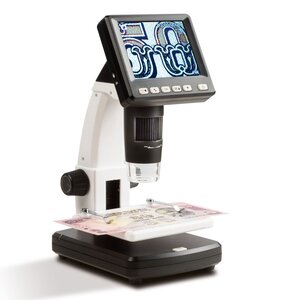 Digital Microscope(DM3), 3,5 inch, Magnification factor: 10x - 500x, with LED (8x) - Dim: 105 x 150 x 230 mm