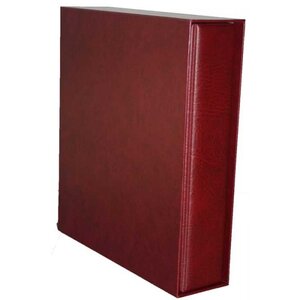 Album Uniplate (Luxus) Wijnrood, incl cassette - 3 Rings - Afm: 265 x 285 x 55