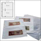 Feuilles de pochettes - 2 compartiment(s) 250 x 147 mm -  - 14 Anneaux - Dim: 200 x 235 x 40 ■ par 50 pièces