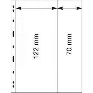 Insteekbladen - Uniplate, 2 vaks indeling: bladen - Transparent 3 Rings