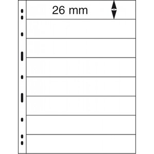 Feuilles de pochettes - Uniplate, 8 compartiment(s): feuilles - Noir3 Anneaux