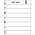 Feuilles de pochettes - Uniplate, 8 compartiment(s): 197 x 26 mm - Noir 3 Anneaux - dim: 210 x 280 mm ■ par 10 pcs.