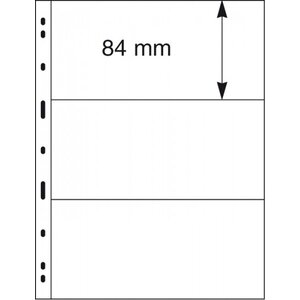 Insteekbladen - Uniplate, 3 vaks indeling: bladen - Zwart 3 Rings