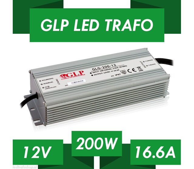 LED-Netzteil 200 Watt 12 Volt 16,6 Ampere – IP67 wasserdicht – GLP GPV-200-12 – ideal für LED-Streifen & Beleuchtung LED-Netzteil 200 Watt 12 Volt 16,6 Ampere – IP67 wasserdicht – GLP GPV-200-12 – ideal für LED-Streifen & Beleuchtung