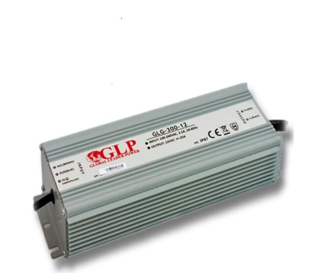 300W 12V 25A LED-Netzteil IP67 wasserdicht – GLP GLG-300-12 – Leistungsstarke Stromversorgung für LED-Streifen, Beleuchtung & mehr – Robustes Gehäuse, 300 Watt, 12 Volt, 25 Ampere 300W 12V 25A LED-Netzteil IP67 wasserdicht – GLP GLG-300-12 – Leistungsstarke Stromversorgung für LED-Streifen, Beleuchtung & mehr – Robustes Gehäuse, 300 Watt, 12 Volt, 25 Ampere