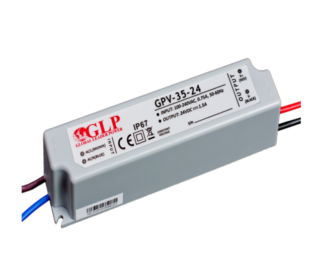 LED-Treiber 35 Watt 24 Volt 1,5 Ampere – IP67 wasserdicht – GLP GPV-35-24 – Konstantspannungsnetzteil für LED-Streifen und Beleuchtung LED-Treiber 35 Watt 24 Volt 1,5 Ampere – IP67 wasserdicht – GLP GPV-35-24 – Konstantspannungsnetzteil für LED-Streifen und Beleuchtung