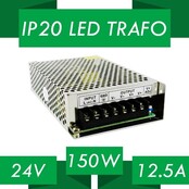 LED-Netzteil 150 Watt 24 Volt 6 Ampere IP20 für LED-Streifen – POS-150-24-C – Konstantspannungsversorgung für LED-Beleuchtung LED-Netzteil 150 Watt 24 Volt 6 Ampere IP20 für LED-Streifen – POS-150-24-C – Konstantspannungsversorgung für LED-Beleuchtung