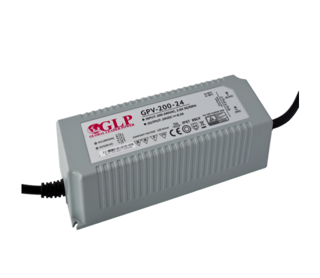 200W 24V 8,33A LED-Netzteil IP67 wasserdicht – GLP GPV-200-24 – Konstantspannungsquelle für LED-Streifen, Beleuchtung & mehr – robustes Gehäuse, 230V AC Eingang 200W 24V 8,33A LED-Netzteil IP67 wasserdicht – GLP GPV-200-24 – Konstantspannungsquelle für LED-Streifen, Beleuchtung & mehr – robustes Gehäuse, 230V AC Eingang