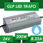 200W 24V 8,33A LED-Netzteil IP67 wasserdicht – GLP GPV-200-24 – Konstantspannungsquelle für LED-Streifen, Beleuchtung & mehr – robustes Gehäuse, 230V AC Eingang 200W 24V 8,33A LED-Netzteil IP67 wasserdicht – GLP GPV-200-24 – Konstantspannungsquelle für LED-Streifen, Beleuchtung & mehr – robustes Gehäuse, 230V AC Eingang
