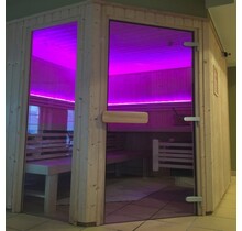 RGB LED-Streifen Sauna Komplettset 24V IP65 – 5 Meter Set mit dimmbarer Beleuchtung
